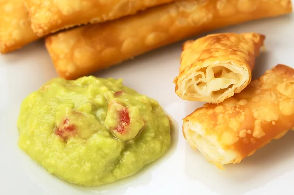 Tequenos and Guacamole — Stock Photo, Image
