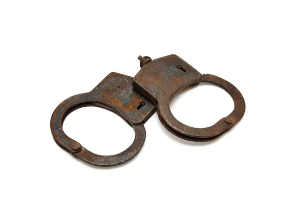 stock image Rusty handcuffs