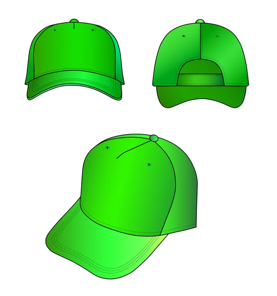 Векторная иллюстрация зелёной шапки — стоковый вектор