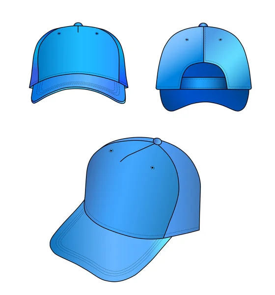 Ilustración de vector de tapa azul claro — Vector de stock