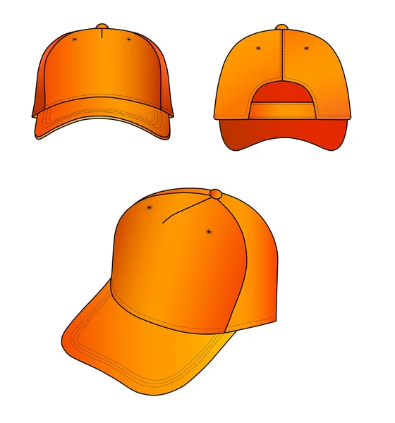Orange mössa vektor illustration — Stock vektor