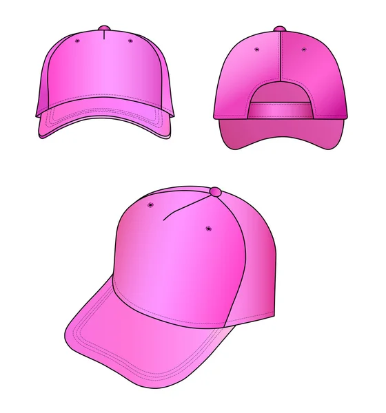 Pembe şapka vektör çizim — Stok Vektör