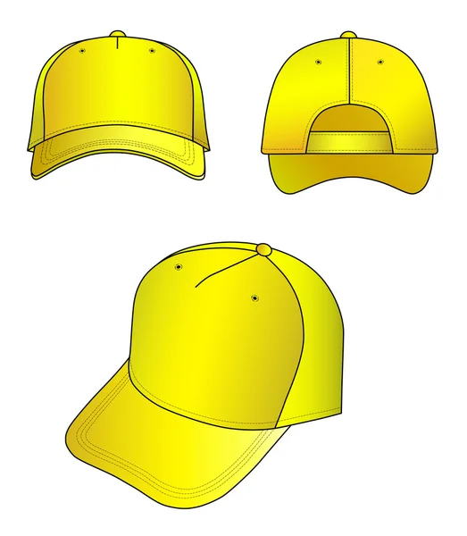 Желтая кепка — стоковый вектор