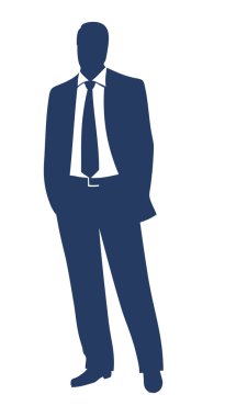 Businessman silhouette clipart