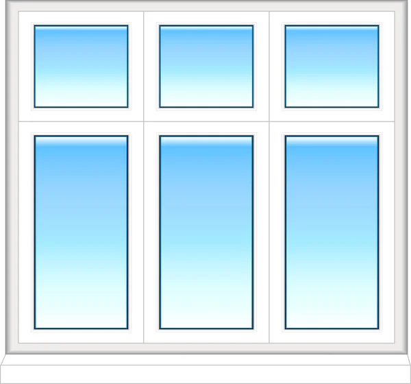 stock vector Plastic windows in color