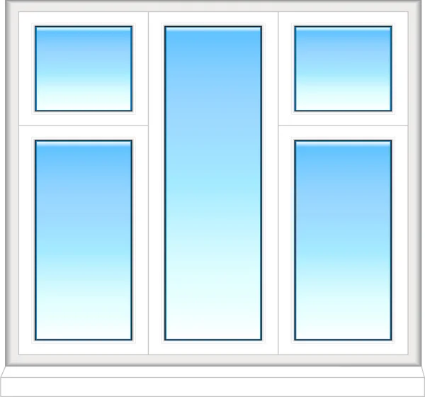 Fenêtres en plastique en couleur — Image vectorielle