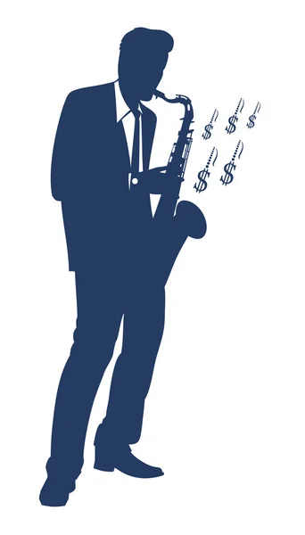 stock vector Businessman silhouette