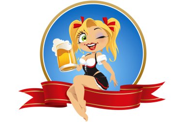 Oktoberfest Girl clipart