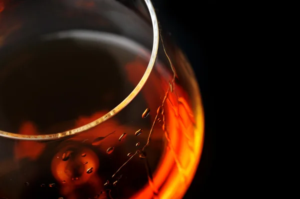 Brandy i glas — Stockfoto