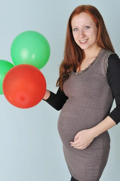 Mujeres con globos — Foto de Stock