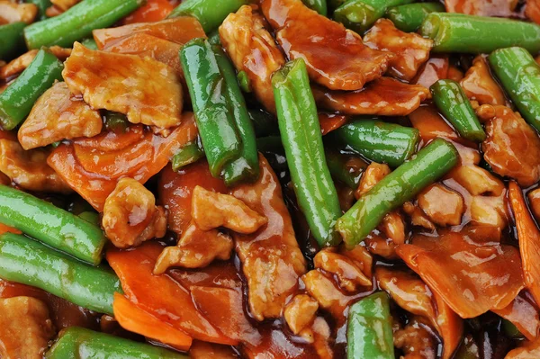 Chinese food on plate close up — Stock Photo, Image