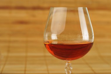 Glass of cognac clipart