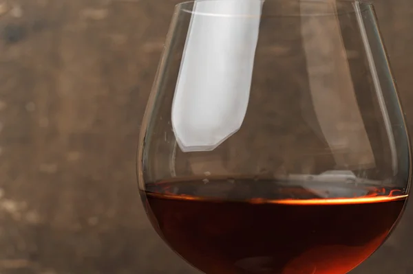 Brandy in glass — Stock Photo, Image