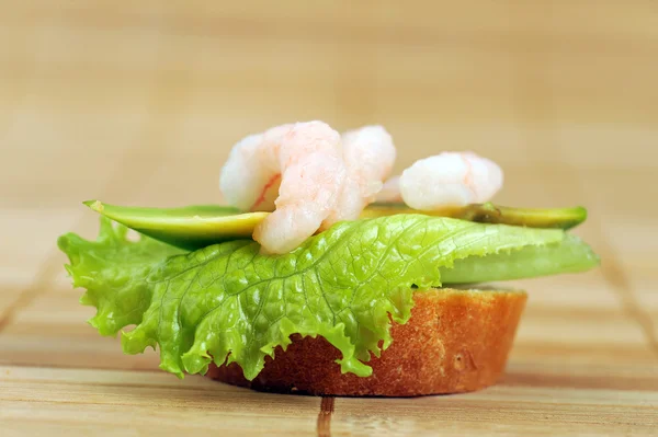 stock image Sandwich with shrimps