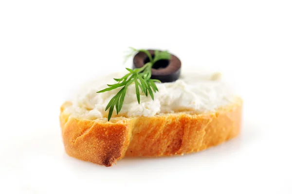 Smörgås med rostat bröd — Stockfoto