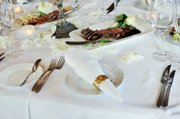 Wedding dinner — Stock Photo, Image