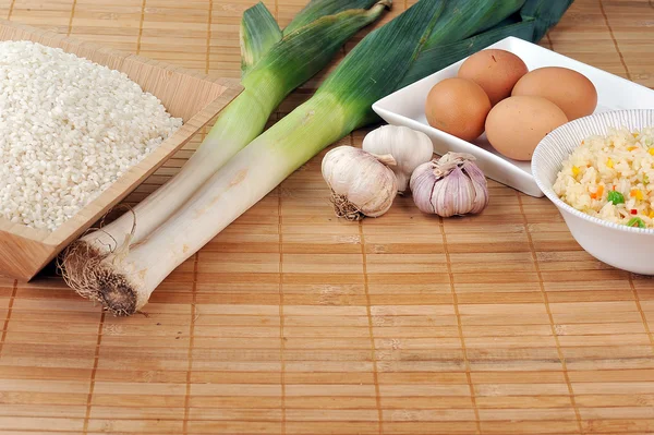 Pirinç ve sebze — Stok fotoğraf