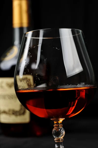 Glas Cognac — Stockfoto