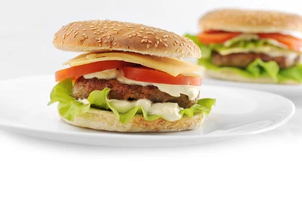 Hamburger avec escalope — Photo