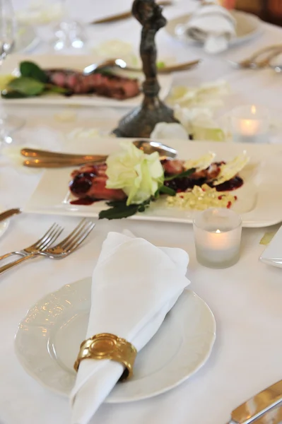 Свадебный ужин — стоковое фото
