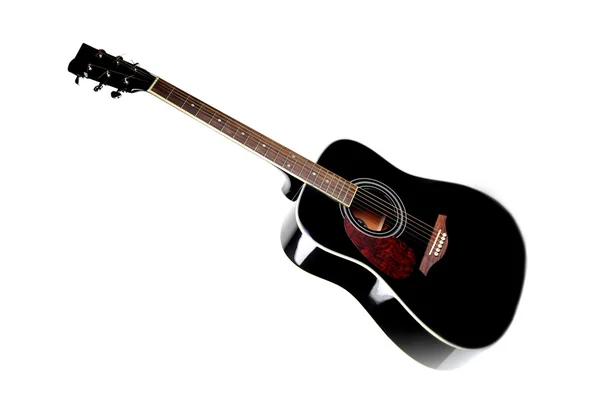 Чёрная гитара чёрного цвета — стоковое фото