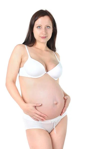 年轻孕妇 — 图库照片