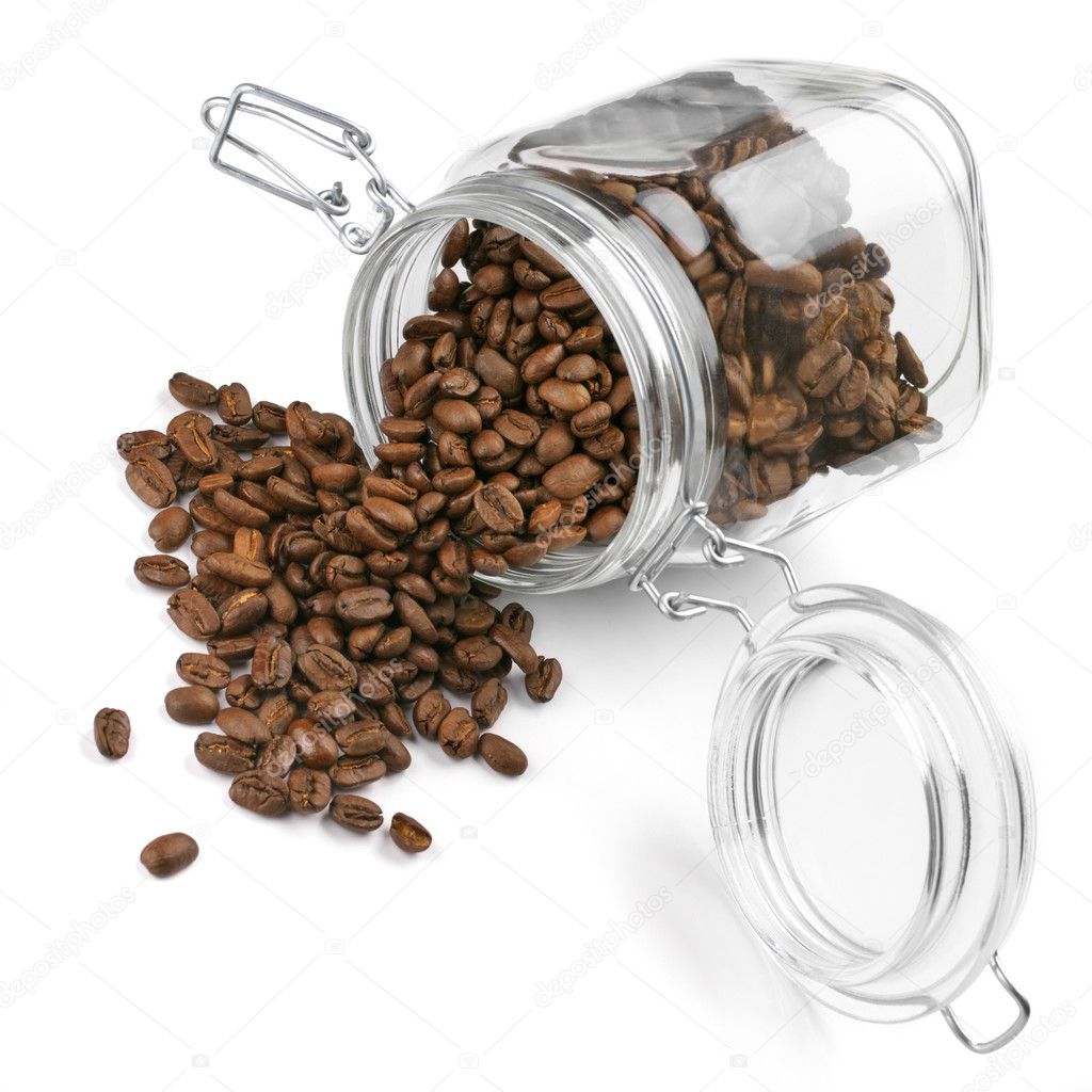 Coffee beans in jar — Stock Photo © svl861 5424220