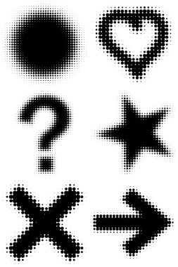 Halftone clipart