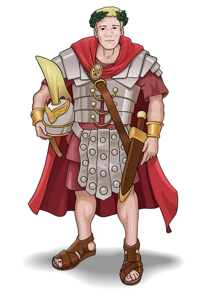 Römischer Soldat — Stockvektor