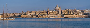 Panoramic view over Valletta, the capital of Malta clipart