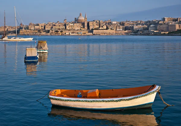 Vista su La Valletta, la capitale di Malta — Foto Stock