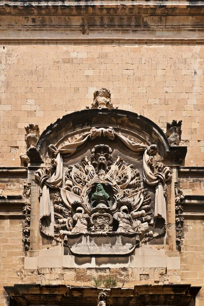 墙体装饰、 瓦莱塔，马耳他 — 图库照片