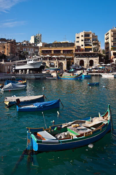 皮诺拉湾、 圣朱利安、 马耳他 — 图库照片
