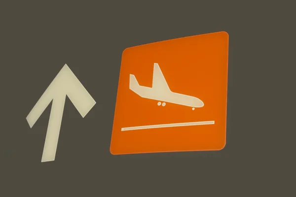 Znak przyjazdu lotów. — Zdjęcie stockowe