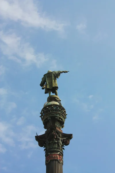 Statue Christophe Colomb, Barcelone — Photo