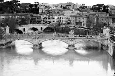 Tiber River. Rome clipart