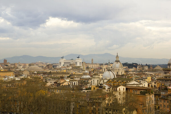Cityscape of the city of Rome, Italy.