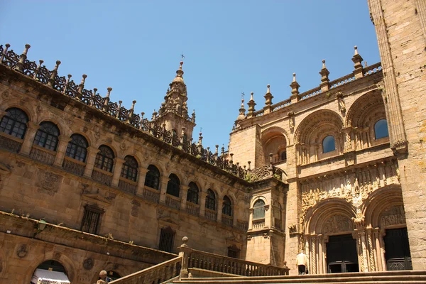 Cathedral - Santiago de Compostela, Spain. Platerias Door — Stok fotoğraf