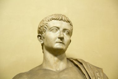 Tiberius, II century AD clipart