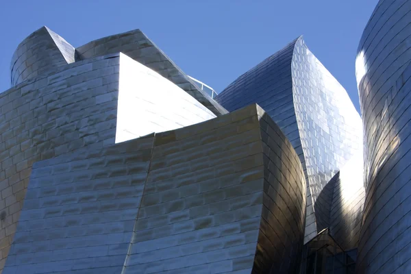 Szczegóły euskadi, Muzeum Guggenheima w Bilbao, Hiszpania — Zdjęcie stockowe