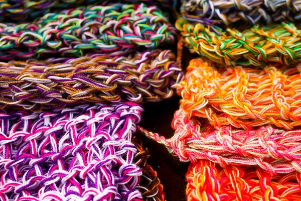 Wool fabrics, colors — Stock Photo, Image