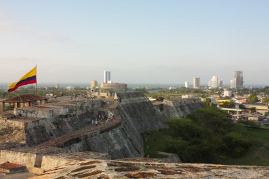 San Felipe de Barajas castle. Cartagena, Colombia clipart