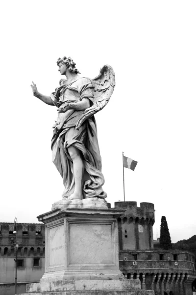 Rzeźba Anioł, ponte sant'angelo — Zdjęcie stockowe