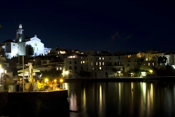 The church in Cadaques at night — Stock Photo, Image