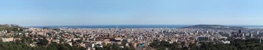 Great overview of Barcelona clipart