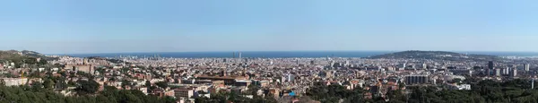 stock image Great overview of Barcelona