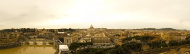 Cityscape of the city of Rome, Italy. clipart