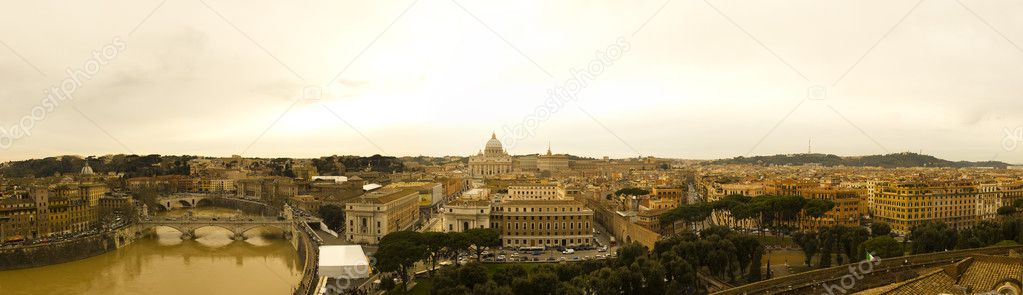 Cityscape of the city of Rome, Italy.