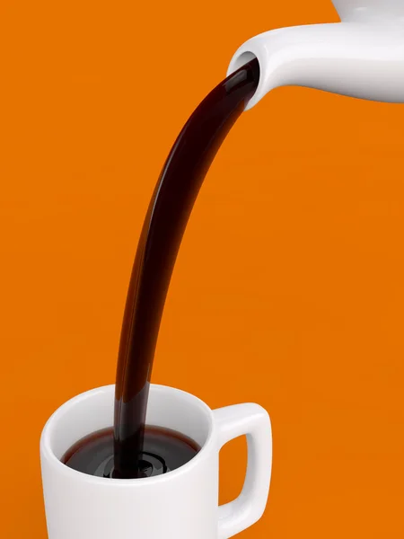 Pouring Coffee — Stock Photo, Image