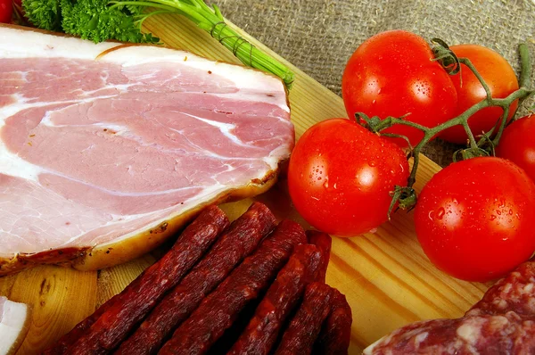 stock image Meat and sausage